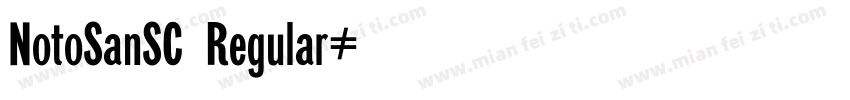 NotoSanSC Regular字体转换